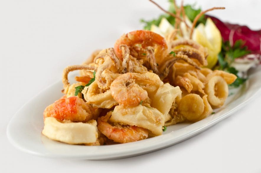 Frittura Di Gambero Rosso E Calamari Trattoria Delle Cozze